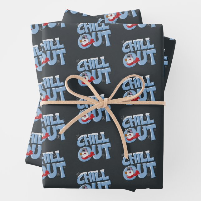 Frosty the Snowman™ | Chill Out Wrapping Paper Sheet (In situ)