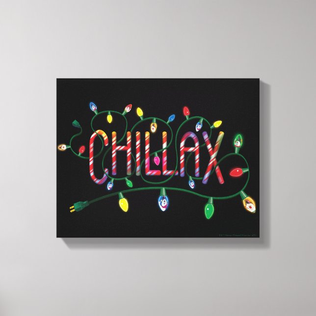 Frosty the Snowman™ | "Chillax" Holiday Lights Canvas Print (Front)