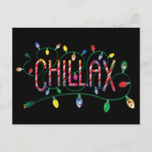Frosty the Snowman™ "Chillax" Holiday Lights Postcard