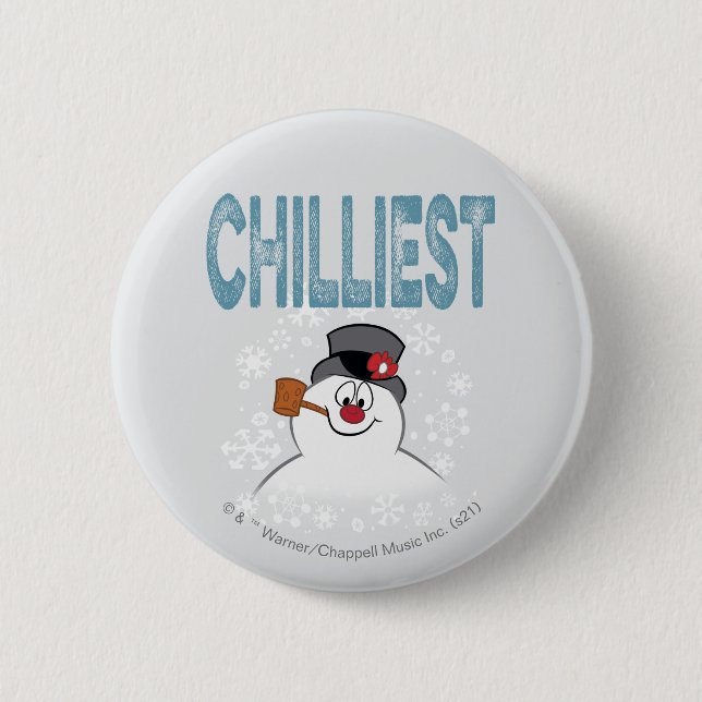 Frosty the Snowman™ | Chilliest 6 Cm Round Badge (Front)