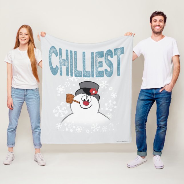 Frosty the Snowman™ | Chilliest Fleece Blanket (In Situ)