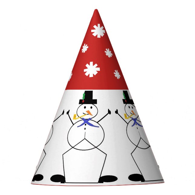 "Frosty the Snowman" Christmas/Birthday Party Hat (Front)