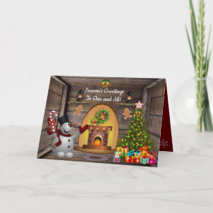 Frosty The Snowman Christmas Card