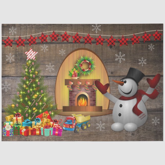 Frosty The Snowman Christmas Tissue Paper (Front)