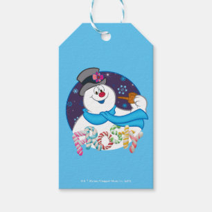 Frosty the Snowman™ Colorful Candy Cane Name Gift Tags