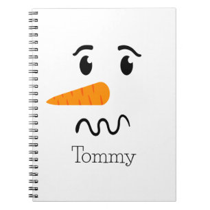Frosty the Snowman Confuse Face Notebook