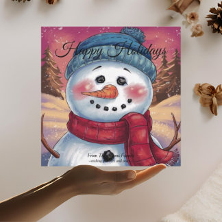 Frosty the Snowman Flat Holiday Card
