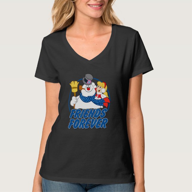 Frosty The Snowman Friends Forever T-Shirt (Front)
