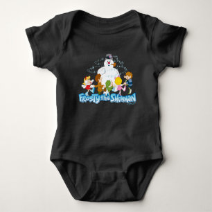 Frosty the Snowman™   Frosty & Children Playing Baby Bodysuit