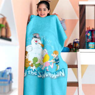 Frosty the Snowman™   Frosty & Children Playing Fleece Blanket