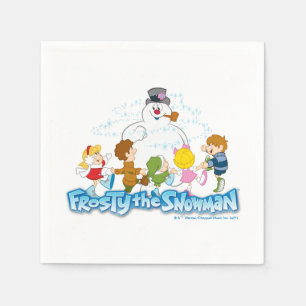 Frosty the Snowman™   Frosty & Children Playing Napkin