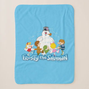 Frosty the Snowman™   Frosty & Children Playing Sherpa Blanket