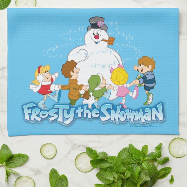 Frosty the Snowman™ | Frosty & Children Playing Tea Towel (Folded)