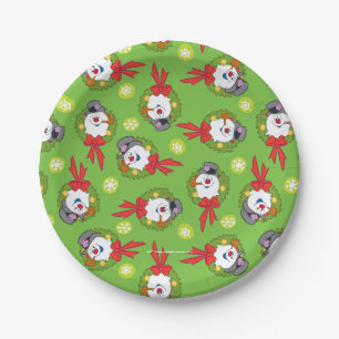 Frosty the Snowman™   Frosty Holiday Wreath Paper Plate