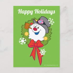 Frosty the Snowman™ Frosty Holiday Wreath Postcard