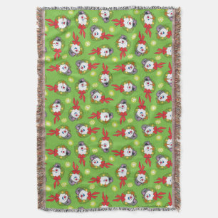 Frosty the Snowman™   Frosty Holiday Wreath Throw Blanket