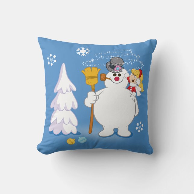 Frosty the Snowman™ | Frosty & Karen Winter Fun Cushion (Front)