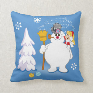 Frosty the Snowman™ Frosty & Karen Winter Fun Cushion