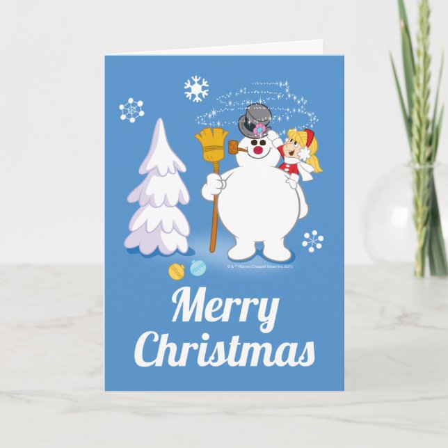 Frosty the Snowman™ | Frosty & Karen Winter Fun Holiday Card (Front)
