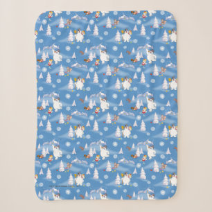 Frosty the Snowman™ Frosty & Karen Winter Fun Sherpa Blanket