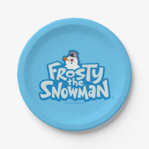 Frosty the Snowman™ Frosty Stacked Logo Paper Plate