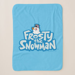 Frosty the Snowman™ Frosty Stacked Logo Sherpa Blanket