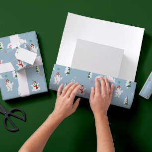 Frosty the Snowman™   Frosty Winter Pattern Wrapping Paper Sheet