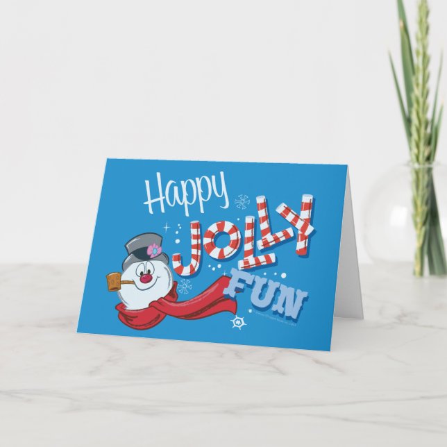 Frosty the Snowman™ | Happy Jolly Fun Holiday Card (Front)