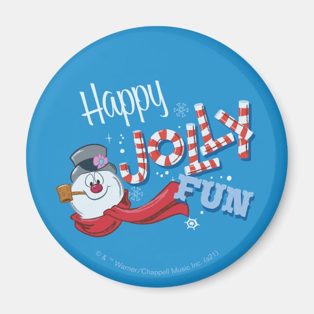 Frosty the Snowman™ | Happy Jolly Fun Magnet (Front)