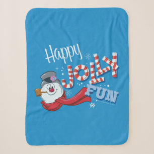 Frosty the Snowman™   Happy Jolly Fun Sherpa Blanket