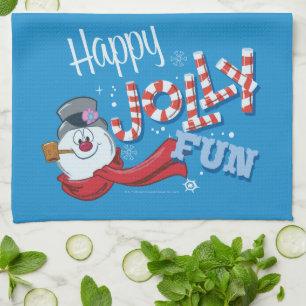 Frosty the Snowman™   Happy Jolly Fun Tea Towel
