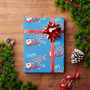 Frosty the Snowman™   Happy Jolly Fun Wrapping Paper