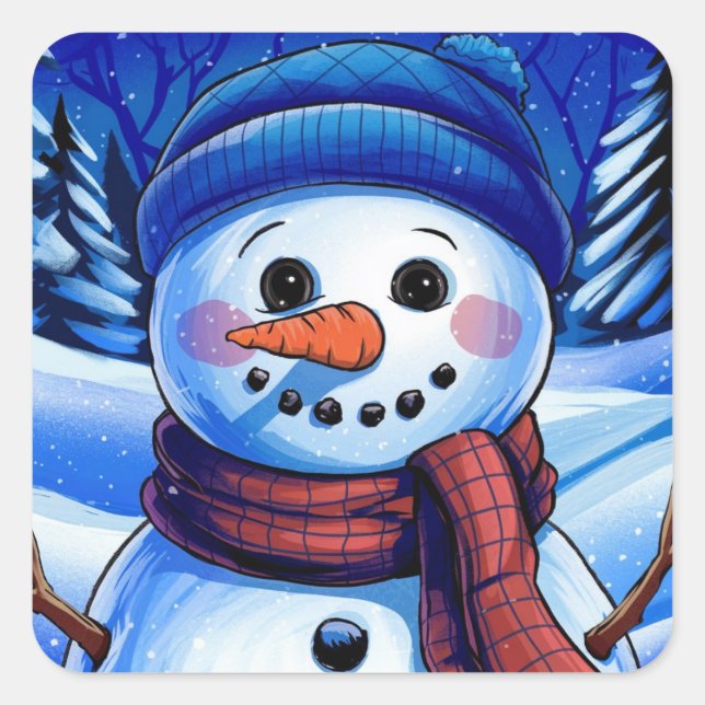 Frosty the Snowman Hoilday Sticker (Front)