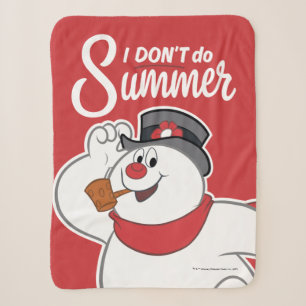 Frosty the Snowman™   I Don't Do Summer Sherpa Blanket