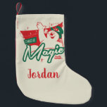 Frosty the Snowman - It Must Be Magic Small Christmas Stocking<br><div class="desc">Frosty the Snowman | Check out this festive graphic featuring Frosty and the phrase "It must be magic"!</div>