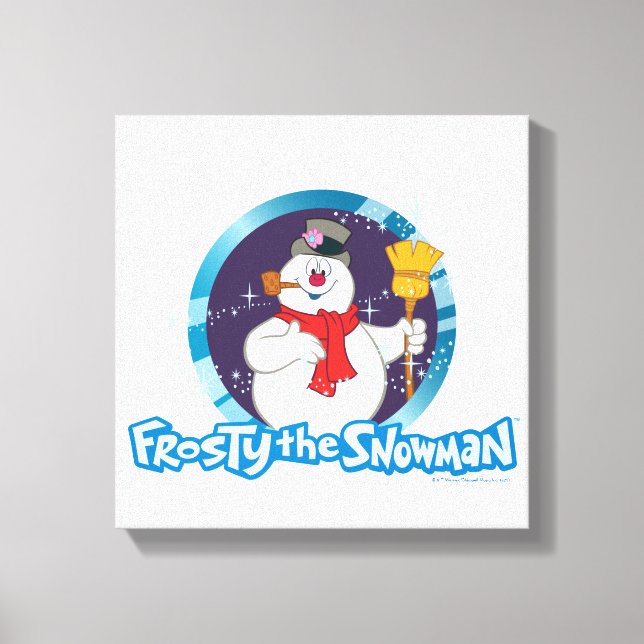 Frosty the Snowman™ | Magical Frosty Portrait Canvas Print (Front)