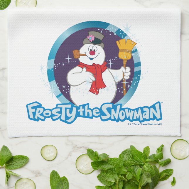Frosty the Snowman™ | Magical Frosty Portrait Tea Towel (Folded)