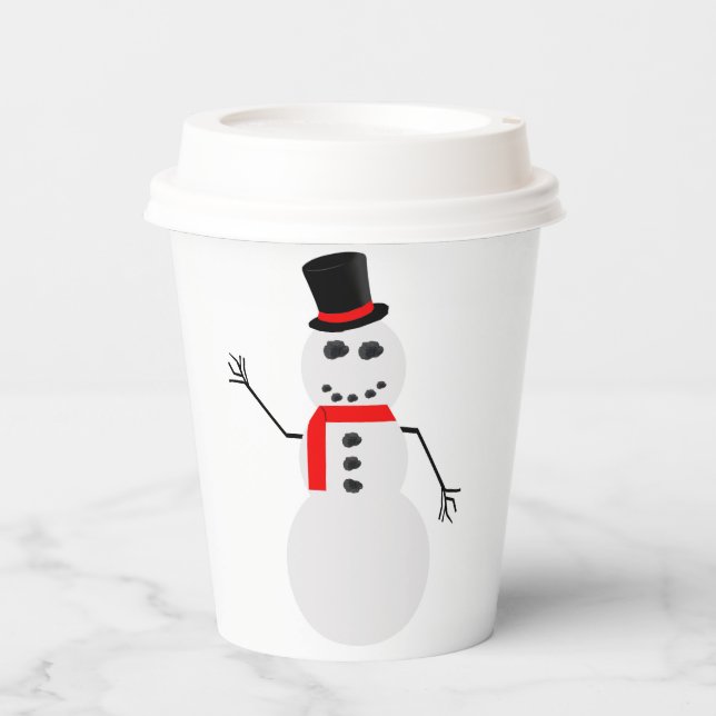 Frosty The Snowman Paper Cups (Front)