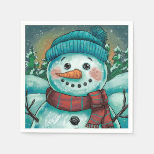 Frosty the Snowman Paper Napkin