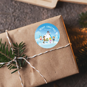 Frosty the Snowman™ Personalized Christmas Classic Round Sticker