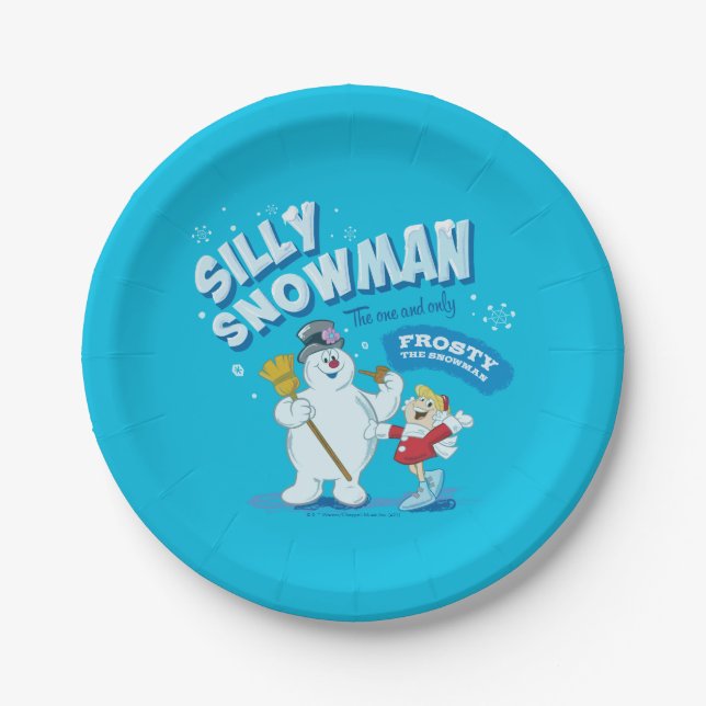 Frosty the Snowman™ | "Silly Snowman" Paper Plate (Front)