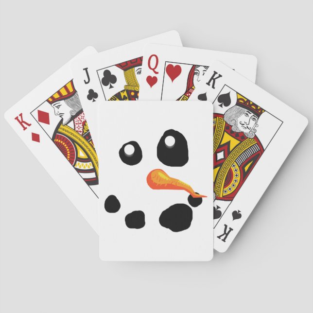 Frosty the Snowman Smiling Playing Cards (Back)