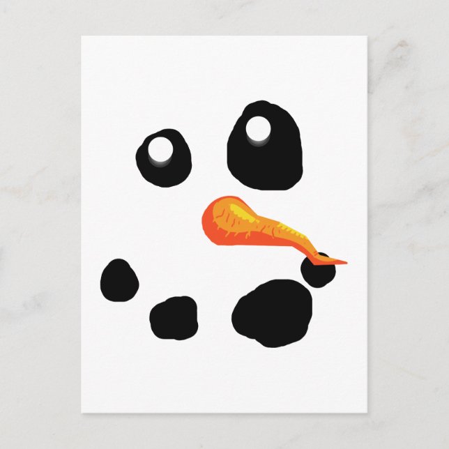 Frosty the Snowman Smiling Postcard (Front)