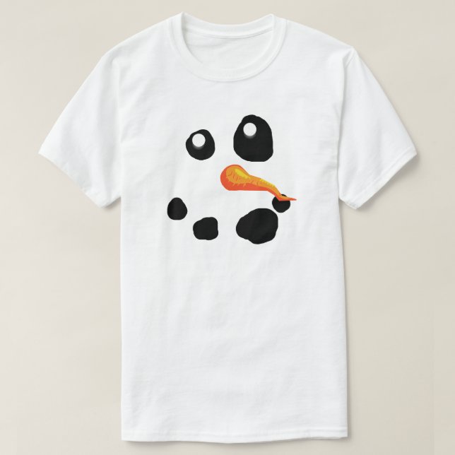 Frosty the Snowman Smiling T-Shirt (Design Front)