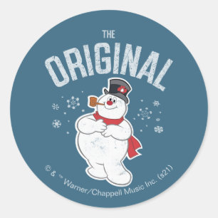 Frosty the Snowman™   The Original Classic Round Sticker