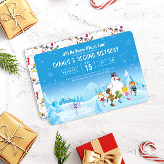 Frosty the Snowman™ Winter Birthday Invitation