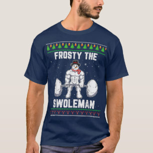 Frosty the Swoleman Ugly Christmas Sweater Funny S