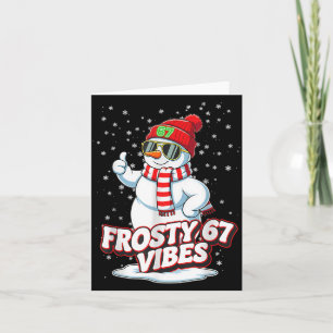 Frosty Vibes 67 Snowman For Winter - Six Seven Mem Card