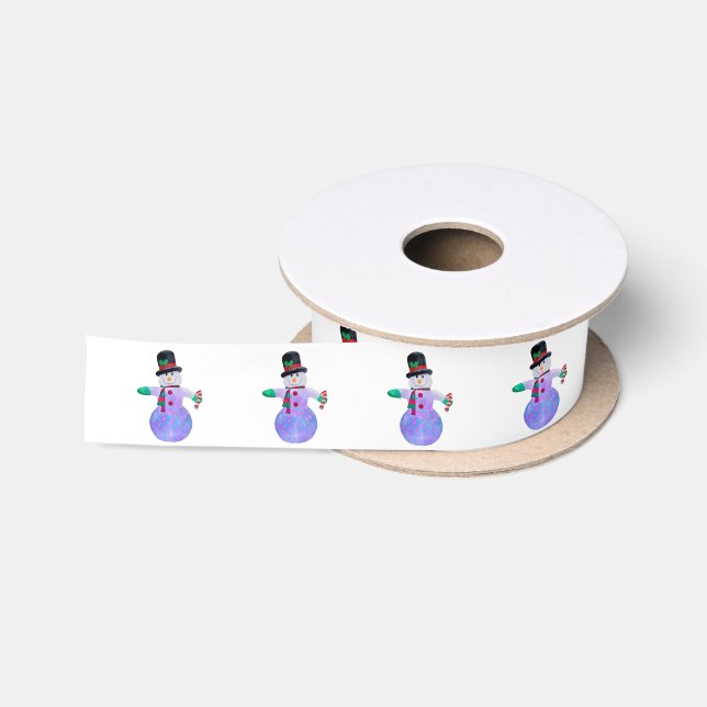 Frosty White Ribbon Satin Ribbon (Spool)