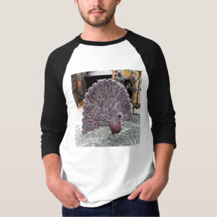 Frosty wickerwork peacock T-Shirt